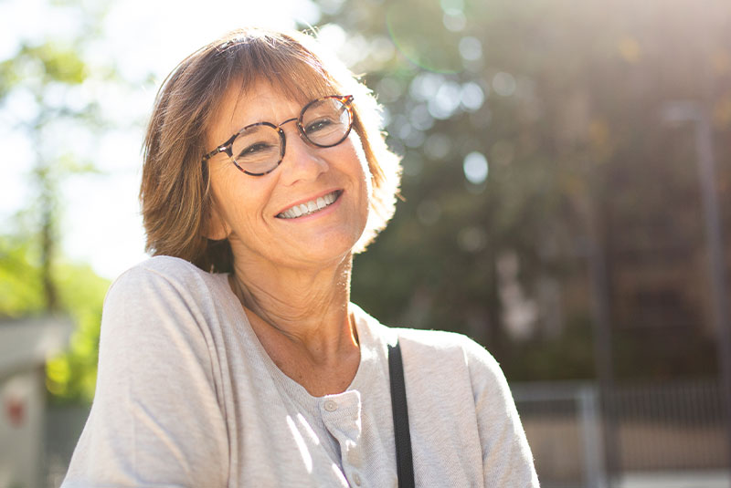 denture patient smiling