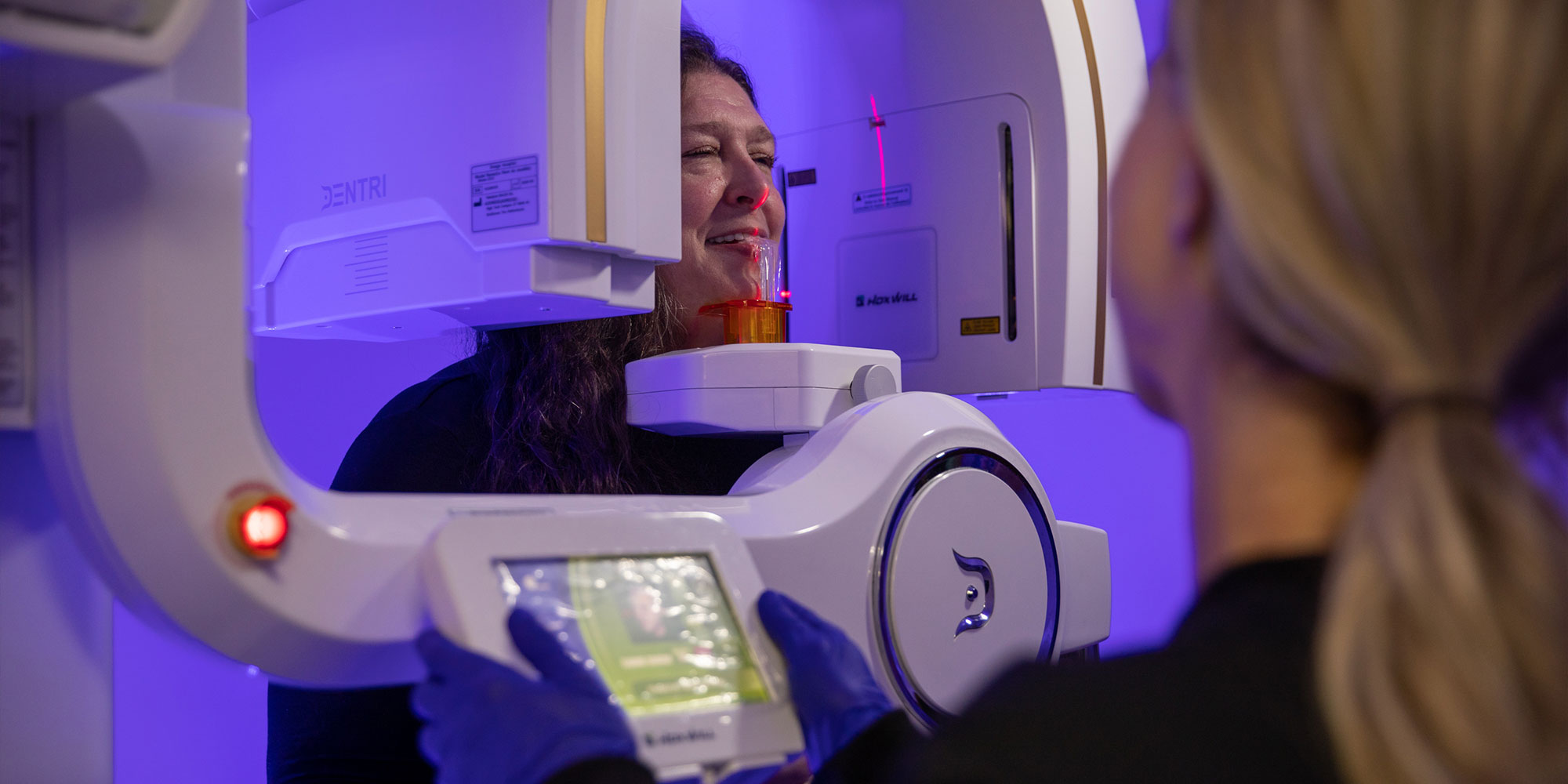 patient undergoing 3D scanning for dental procedure